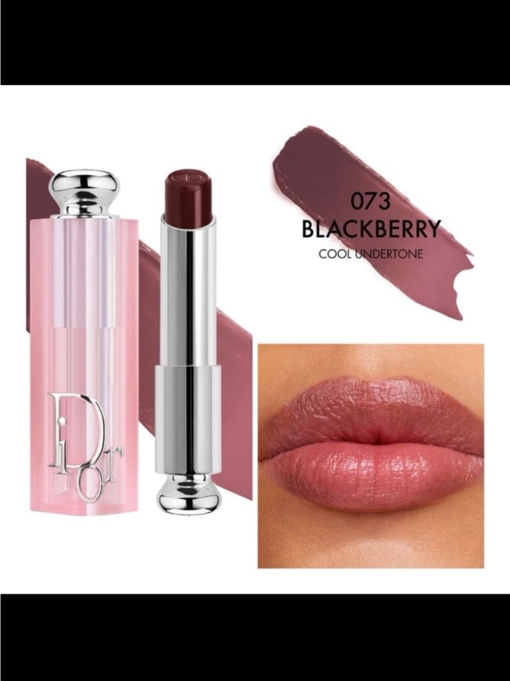 Dior Addict Lip Glow Balm in 073 Blackberry.